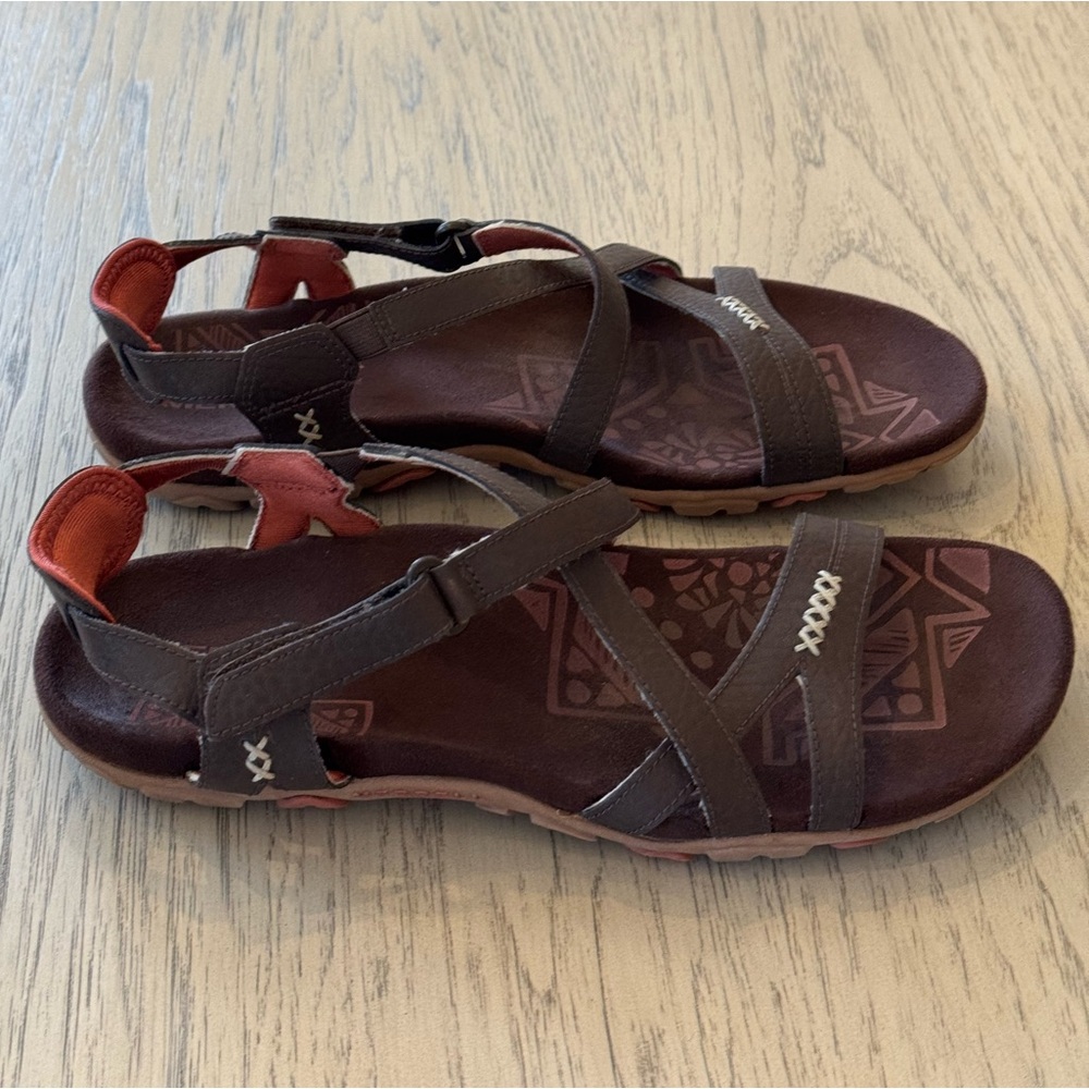 Merrell Sandapur Rose convertible strappy leather sandals women’s size 9 - Picture 6 of 9